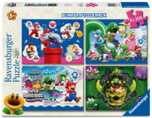 Ravensburger Puzzle 4x100 XL Pieces: Super Mario Bros.  Wonder