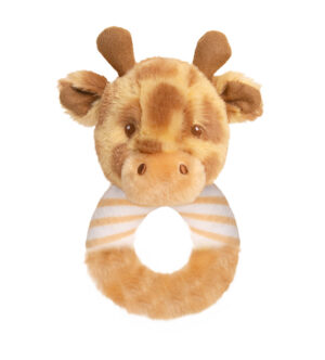 Keel Toys Keeleco Huggy Giraffe Ring Rattle, 14 cm